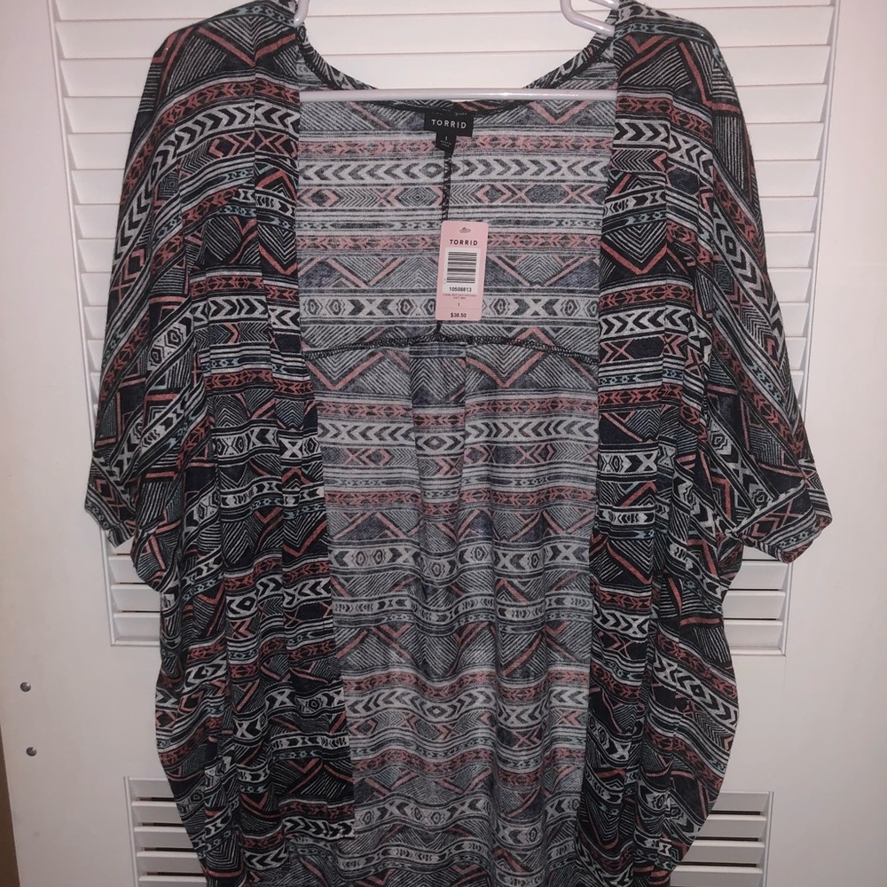Torrid tribal print cardigan